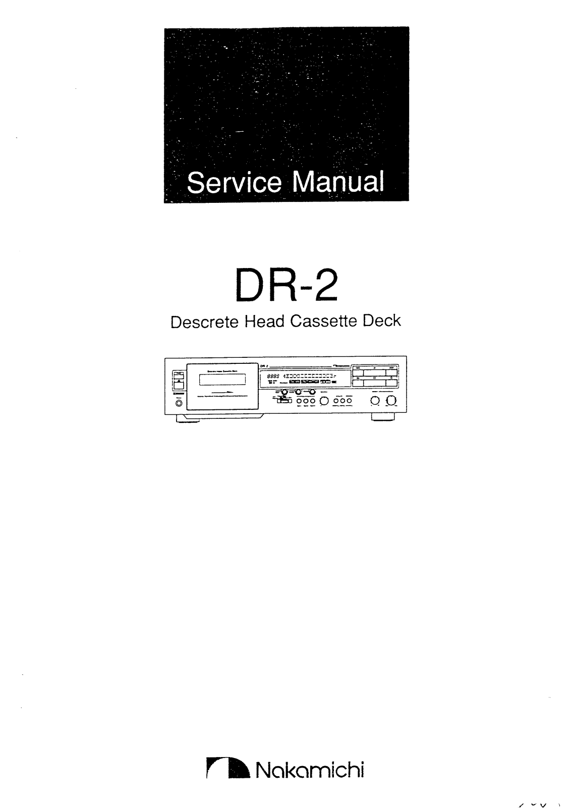Nakamichi DR-2 Service manual