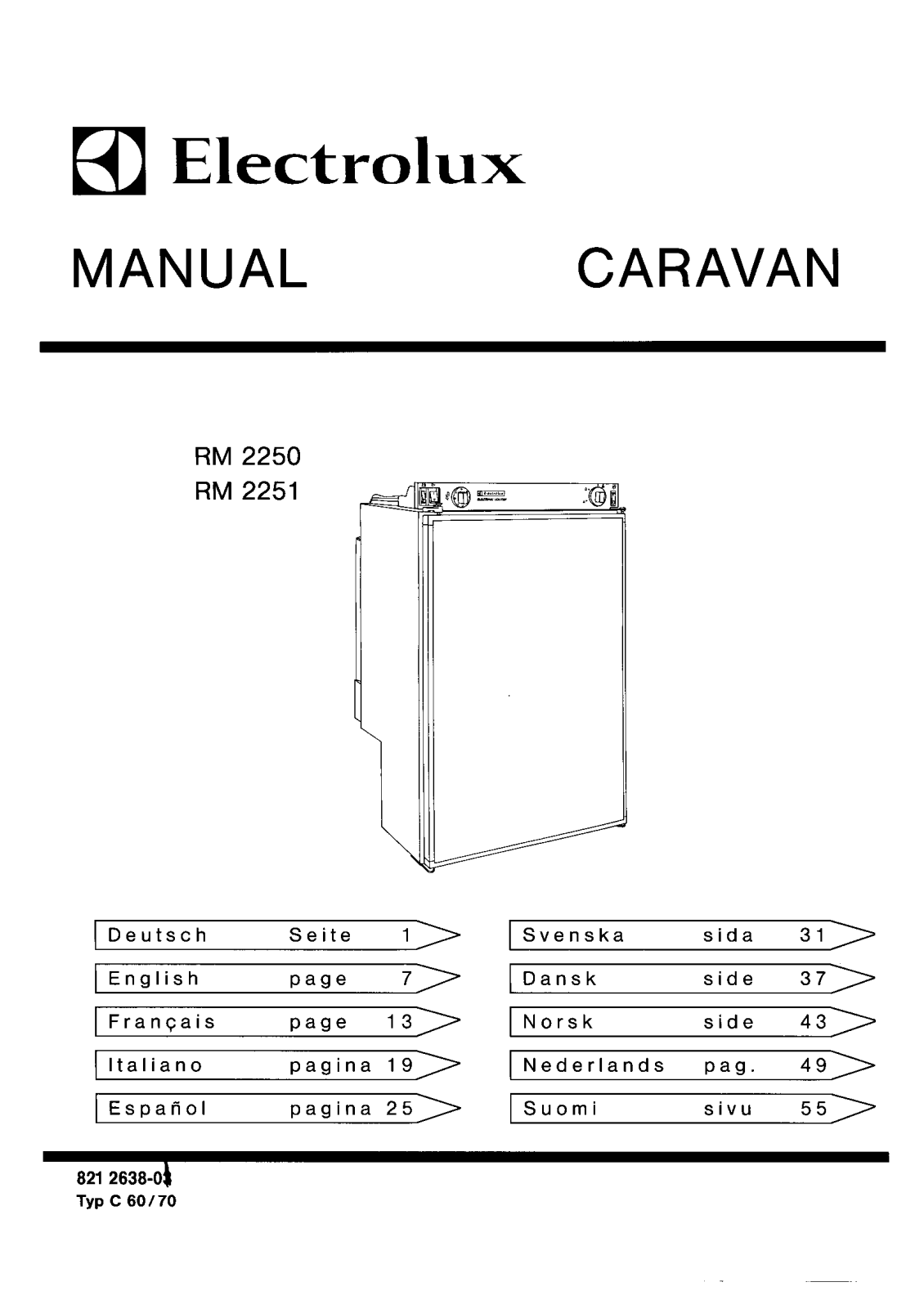 AEG RM2210-1, RM2250, RM2251 User Manual