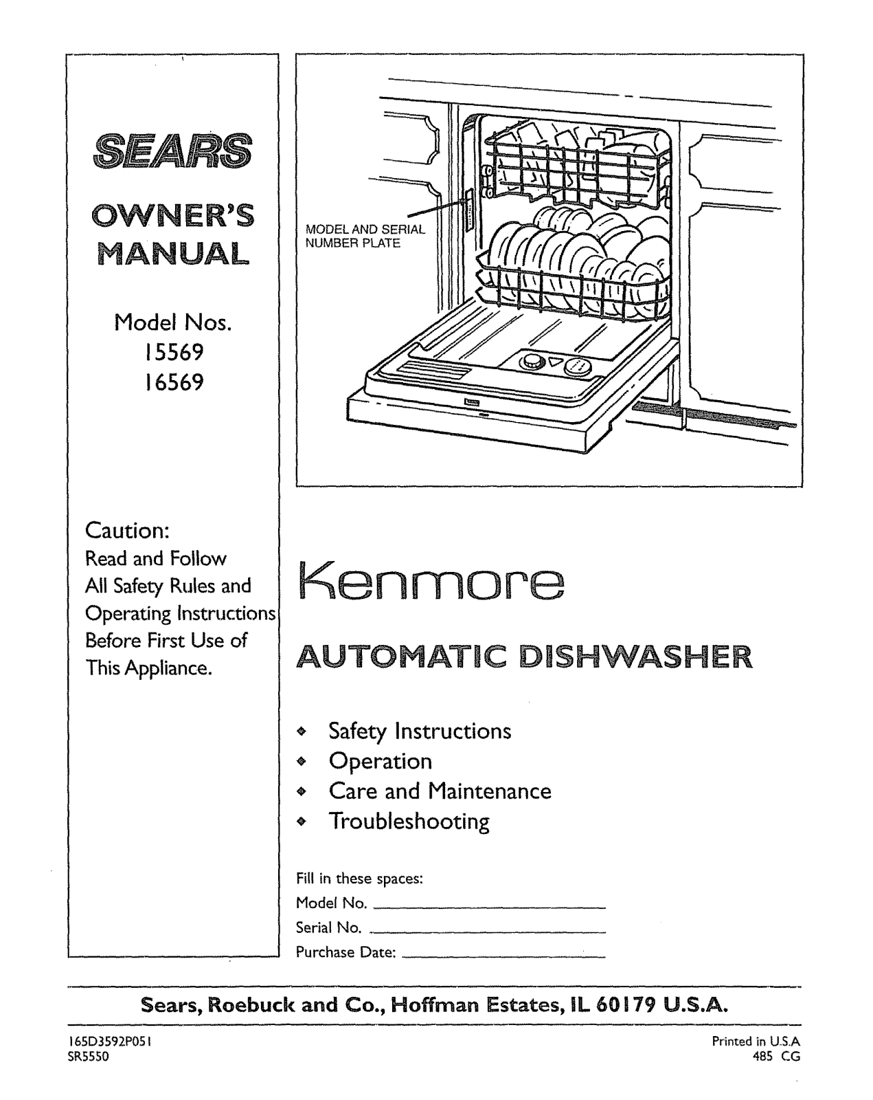 Kenmore 3631656992, 3631556993, 3631556992 Owner’s Manual