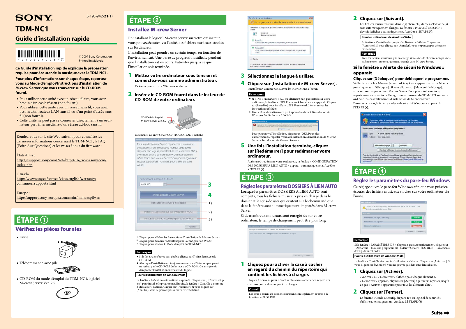 SONY TDM-NC1 User Manual