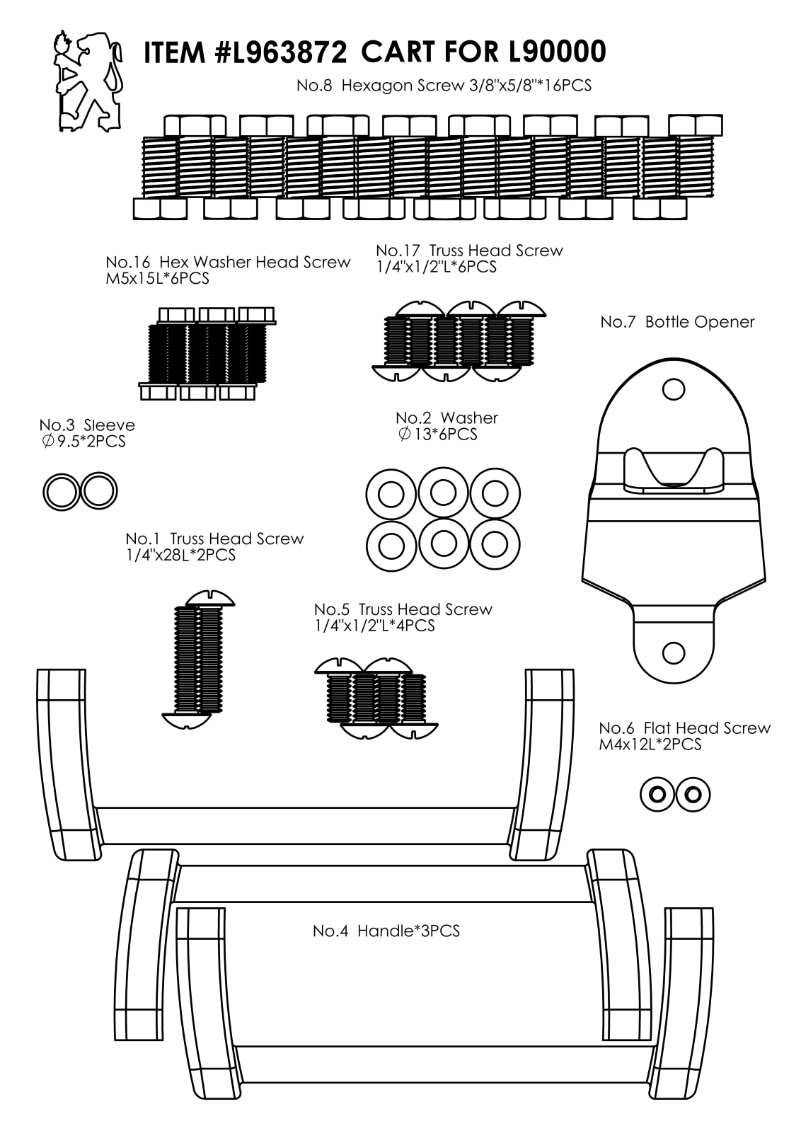 Lion 53861 Part List - ManualMachine.com