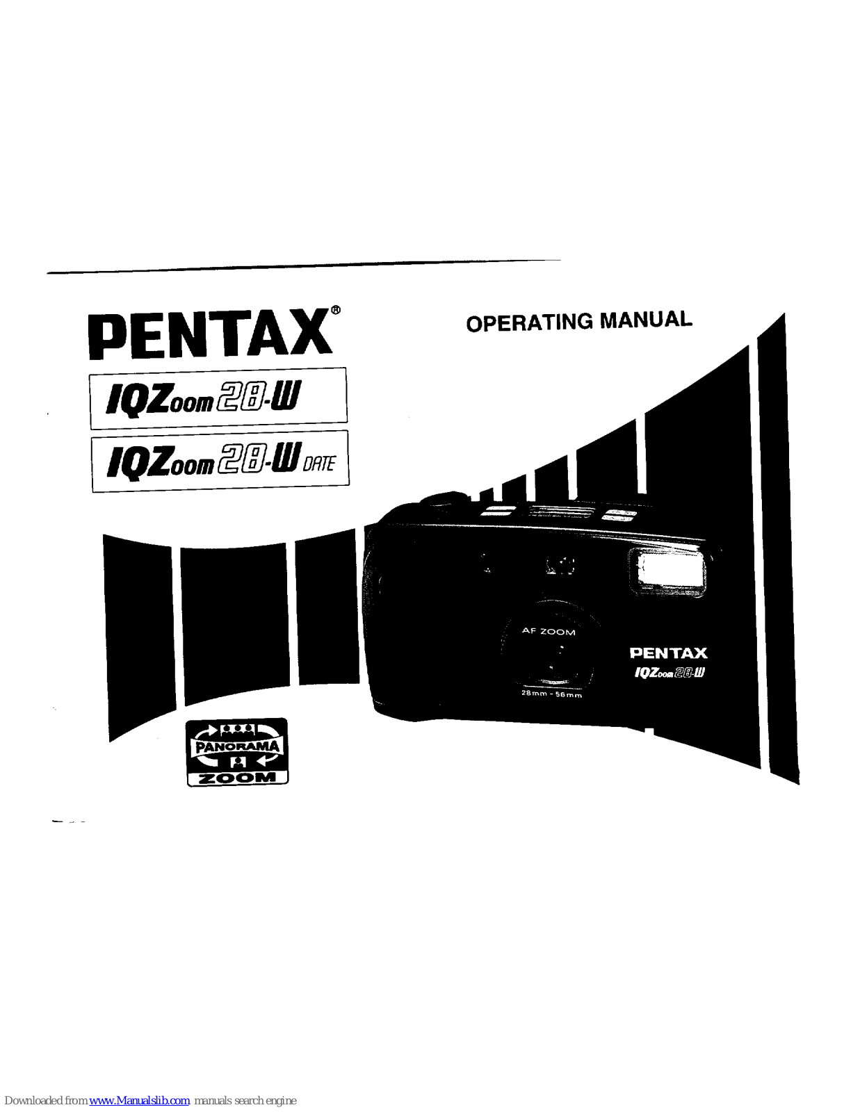 Pentax IQZoom 28-W, IQZoom 28-W Date Operating Manual