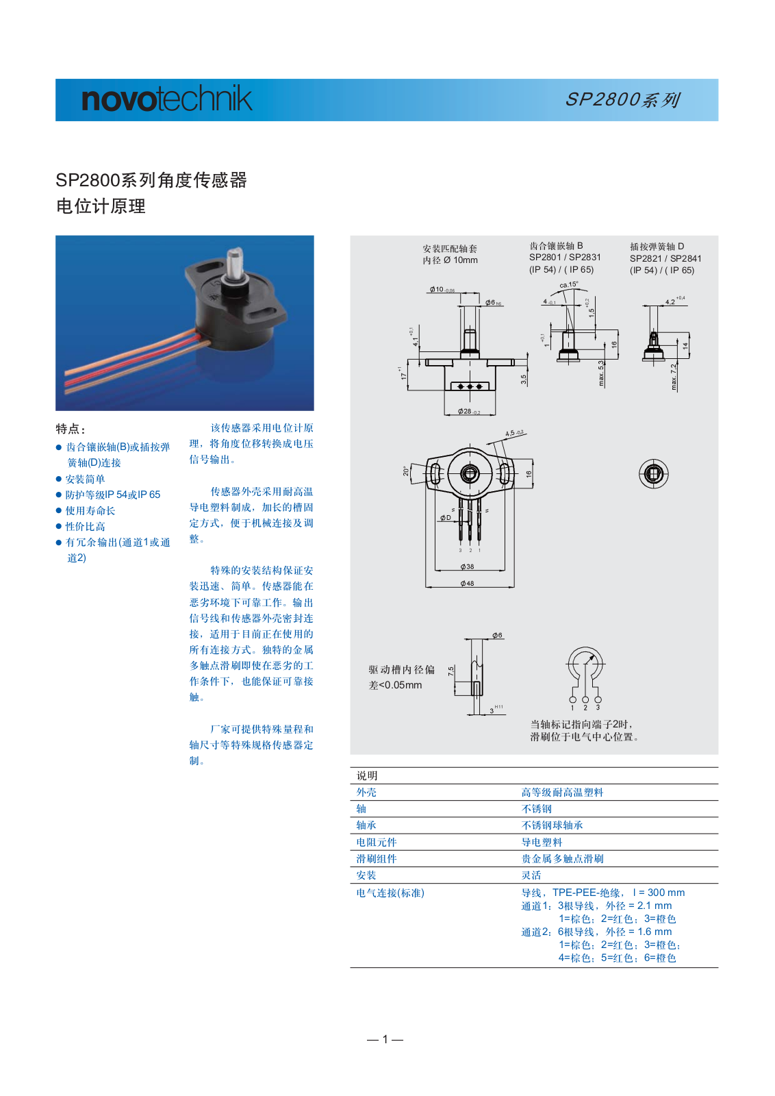 novotechnik SP2800 User Manual