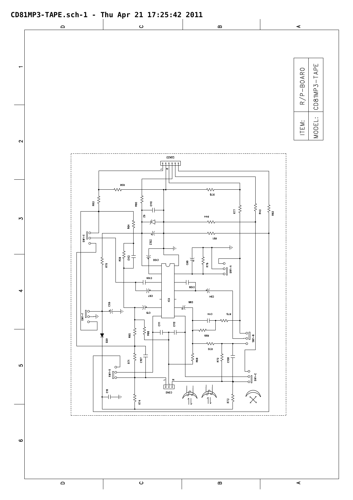 Vitek CD81MP3 Schematic