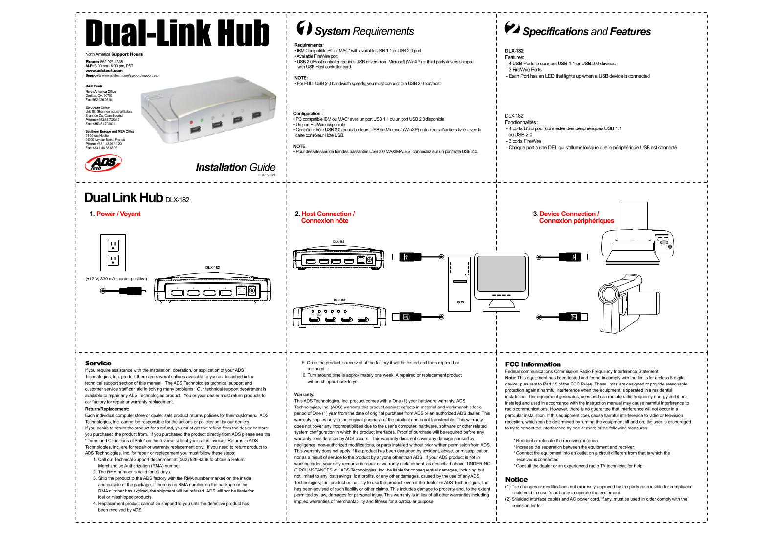 ADS TECH DLX-182 User Manual