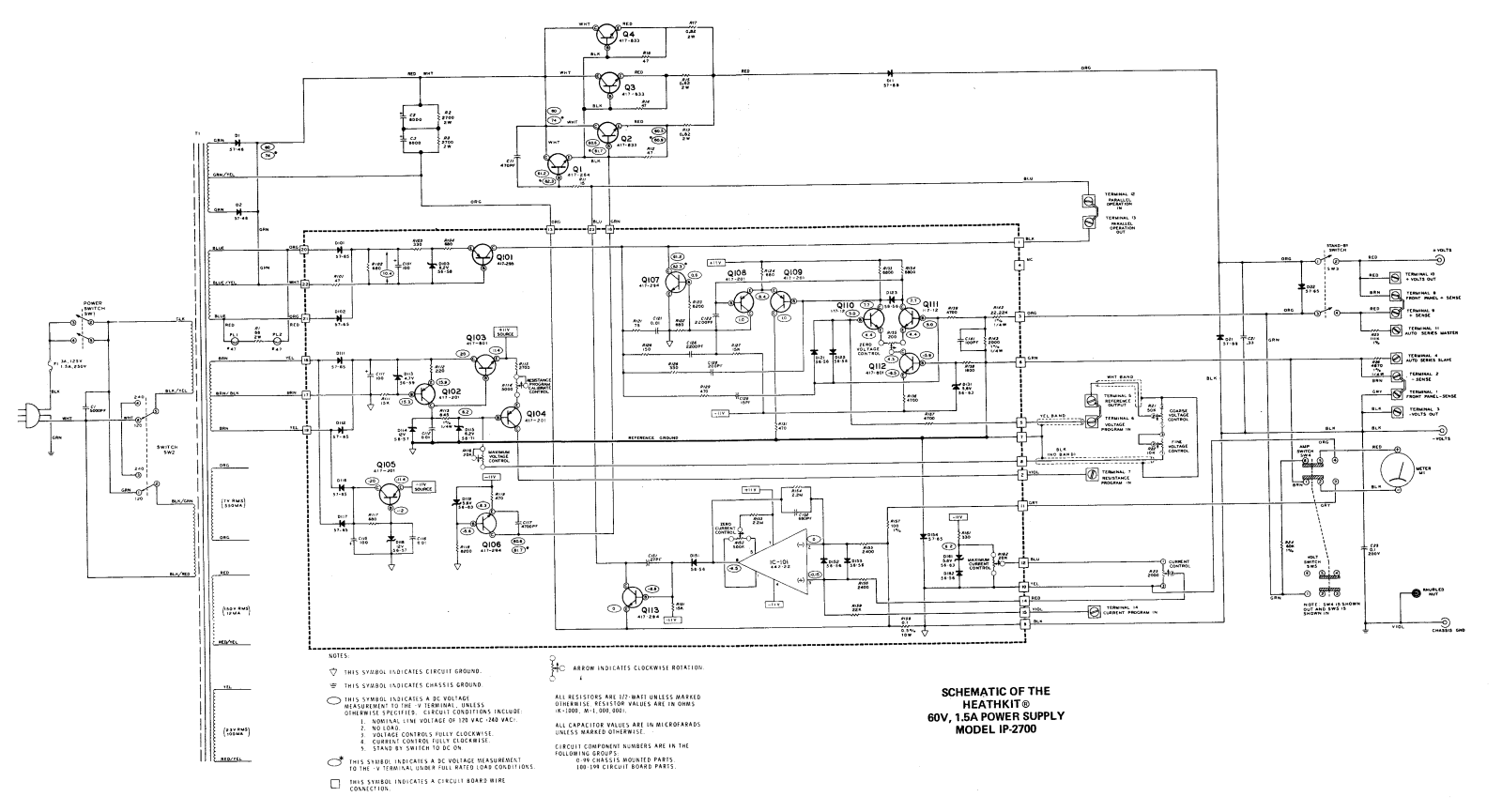 Heath Company IP-2700 Schematic