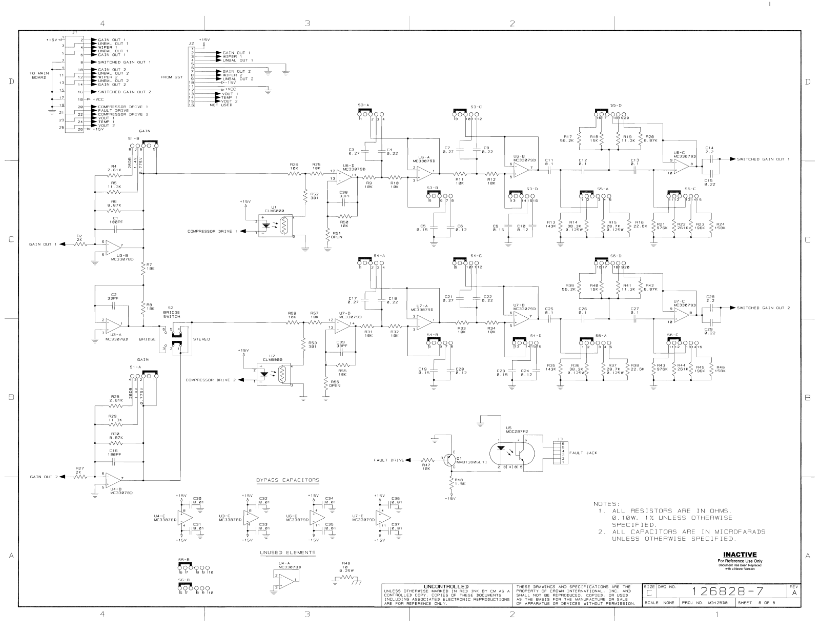 Crown CE-4000 Schematic