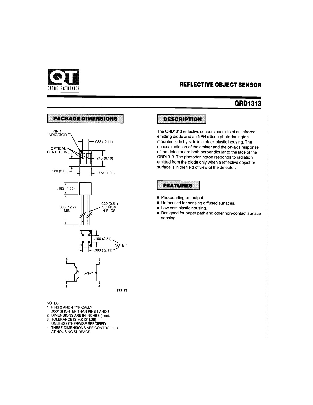 QT QRD1313 Datasheet