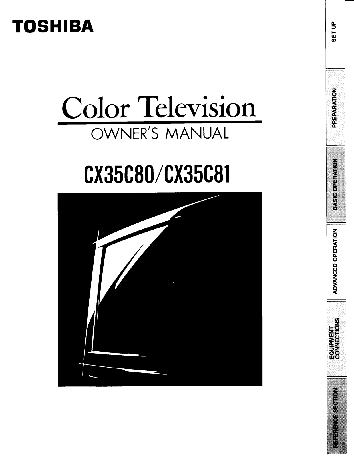 Toshiba CX35C80 User Manual