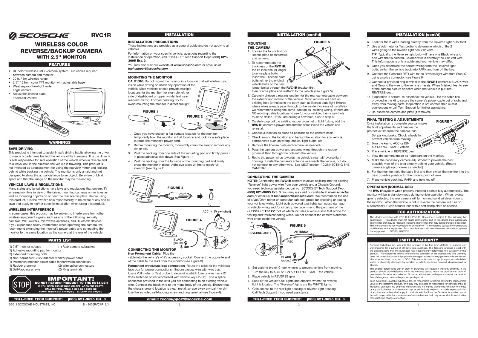 Scosche RVC1 Users Manual