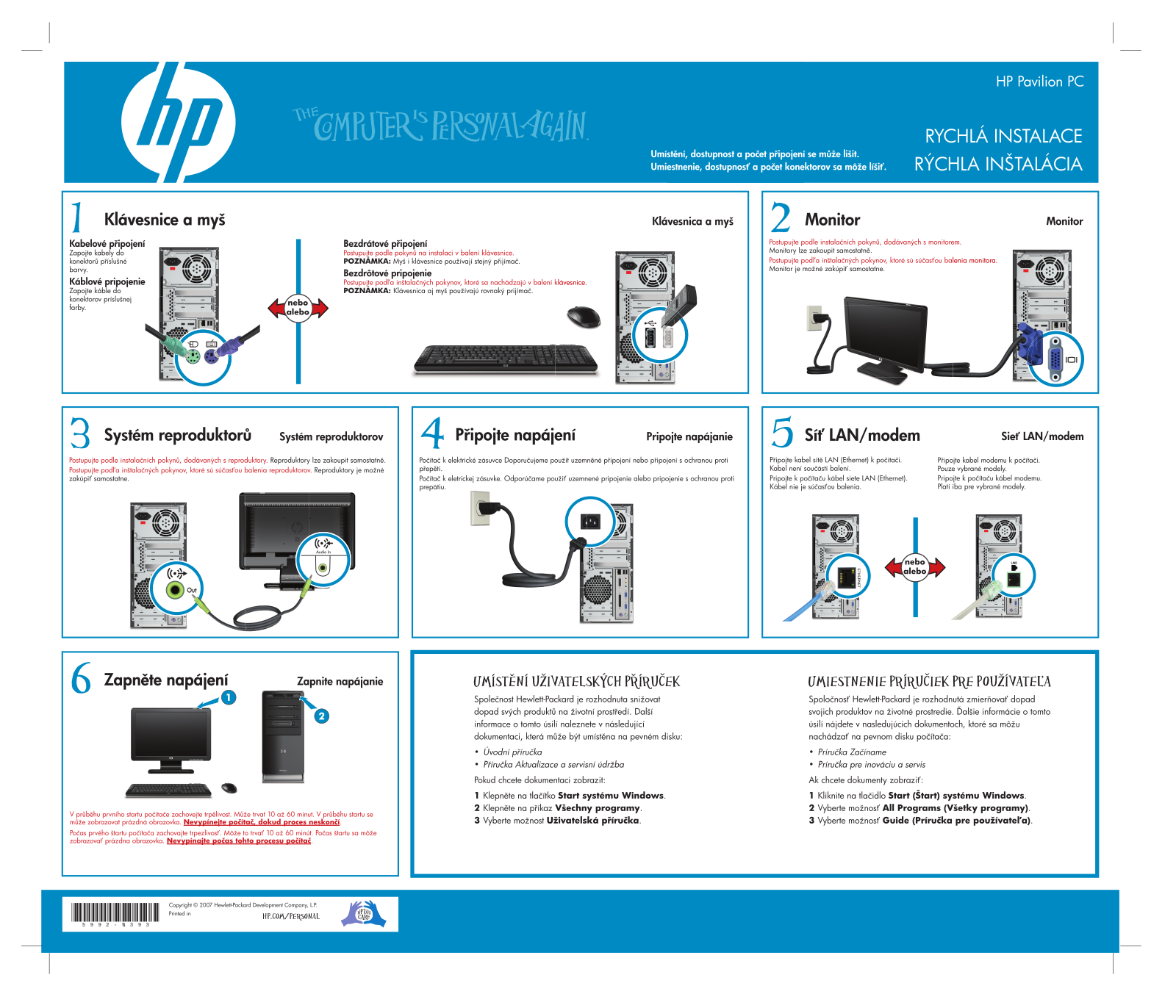 Hp PAVILION A6100, PAVILION A6200 User Manual