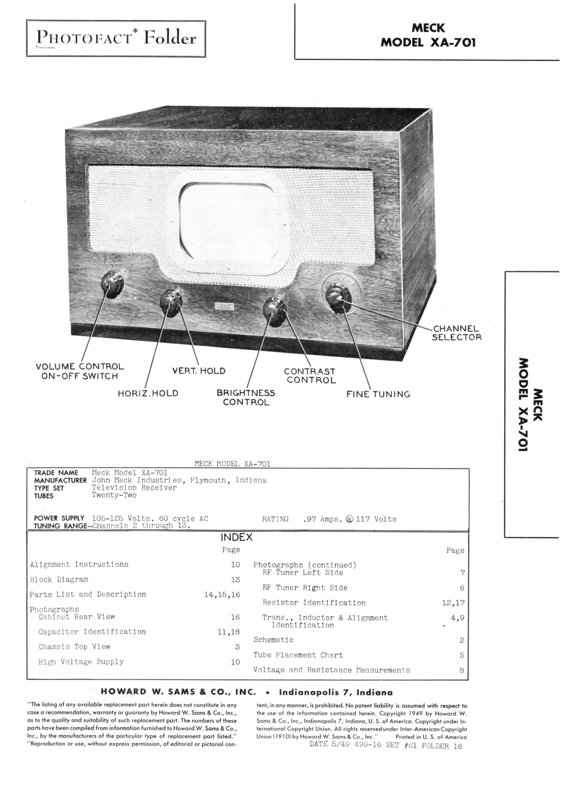 Meck xa 701 schematic - ManualMachine.com