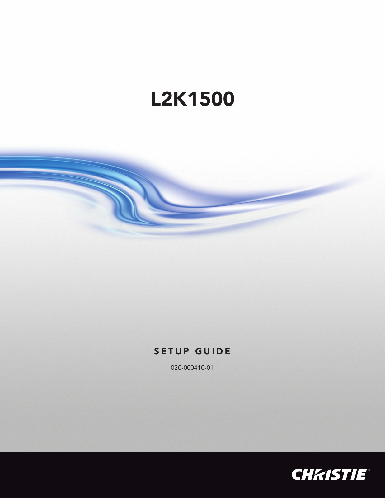 CHRISTIE L2K1500 User Guide