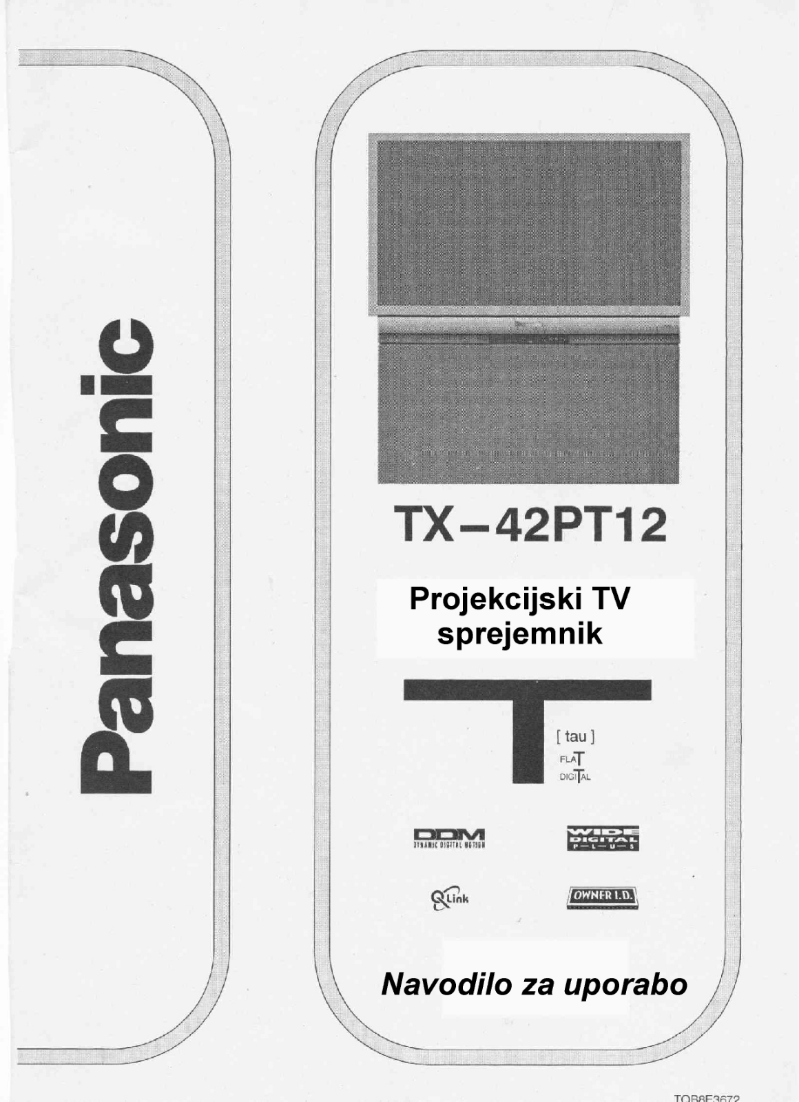 Panasonic TX42PT12 Operating Instructions