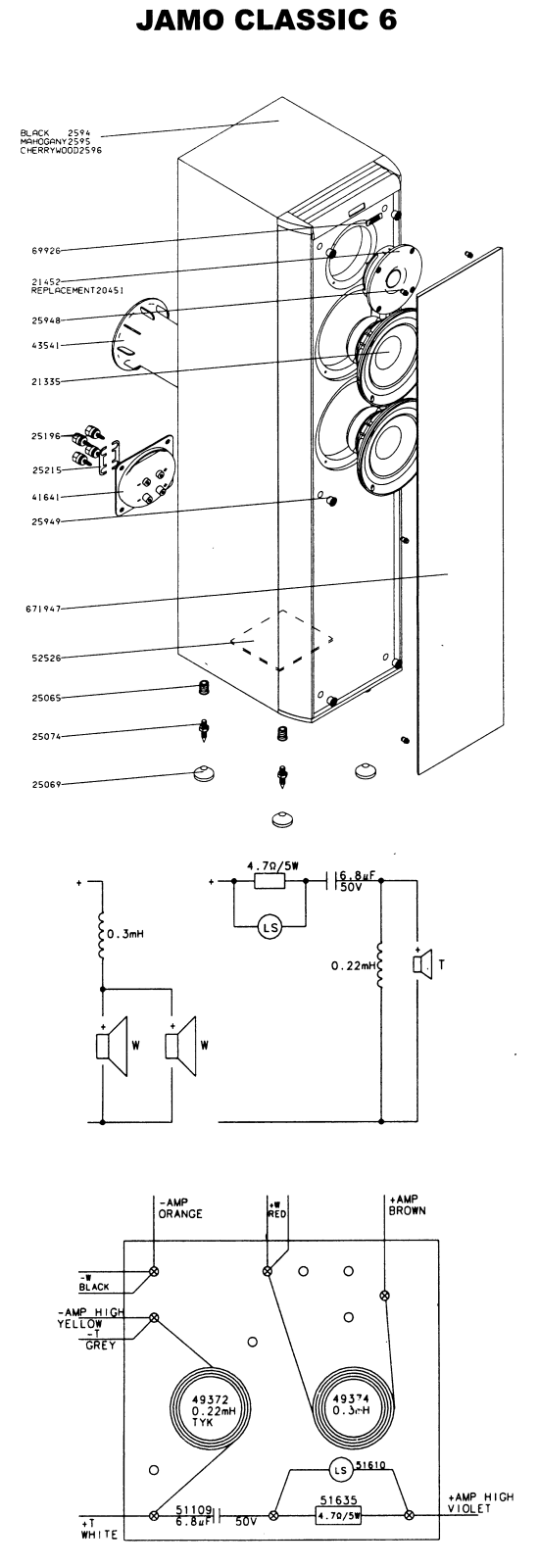 Jamo Classic 6 Schematic