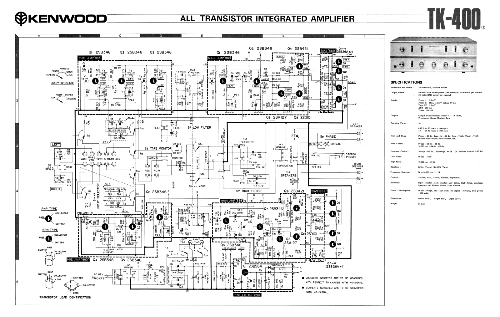 Kenwood TK-400 Schematic