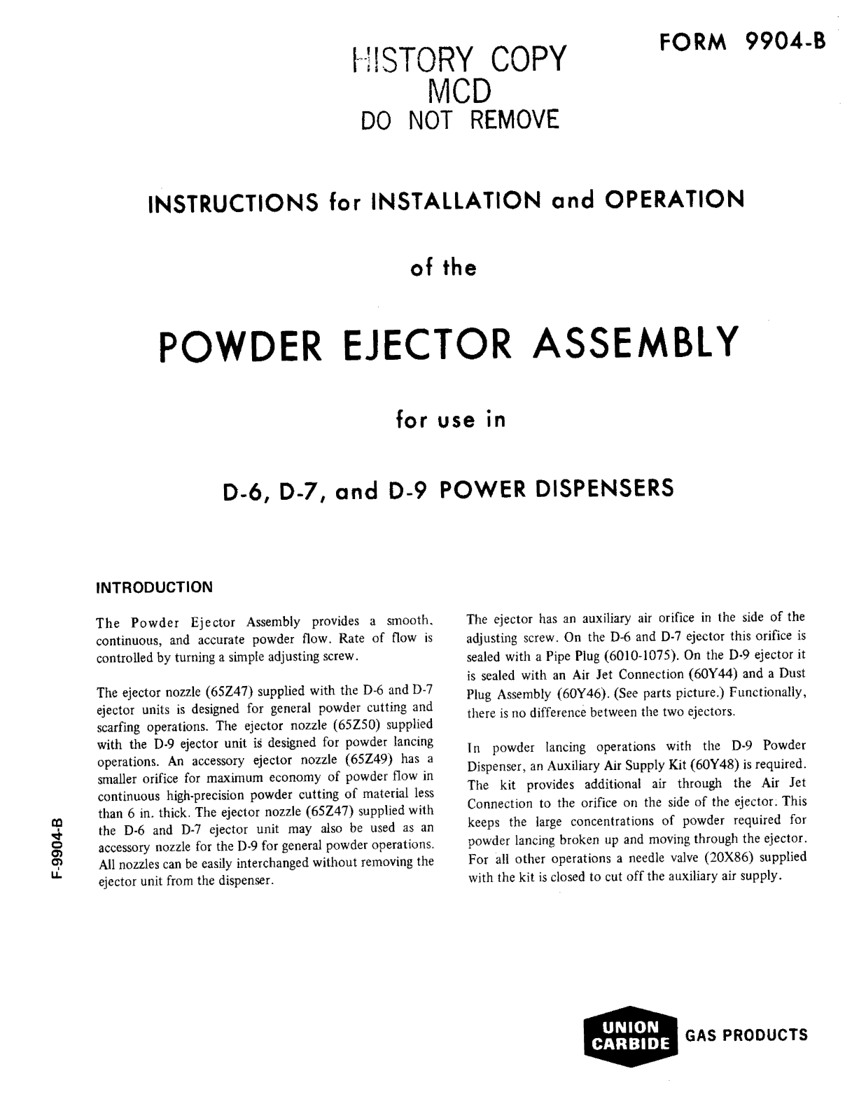 LINDE COMPANY UNIONARC Welding Instruction manual - ManualMachine.com