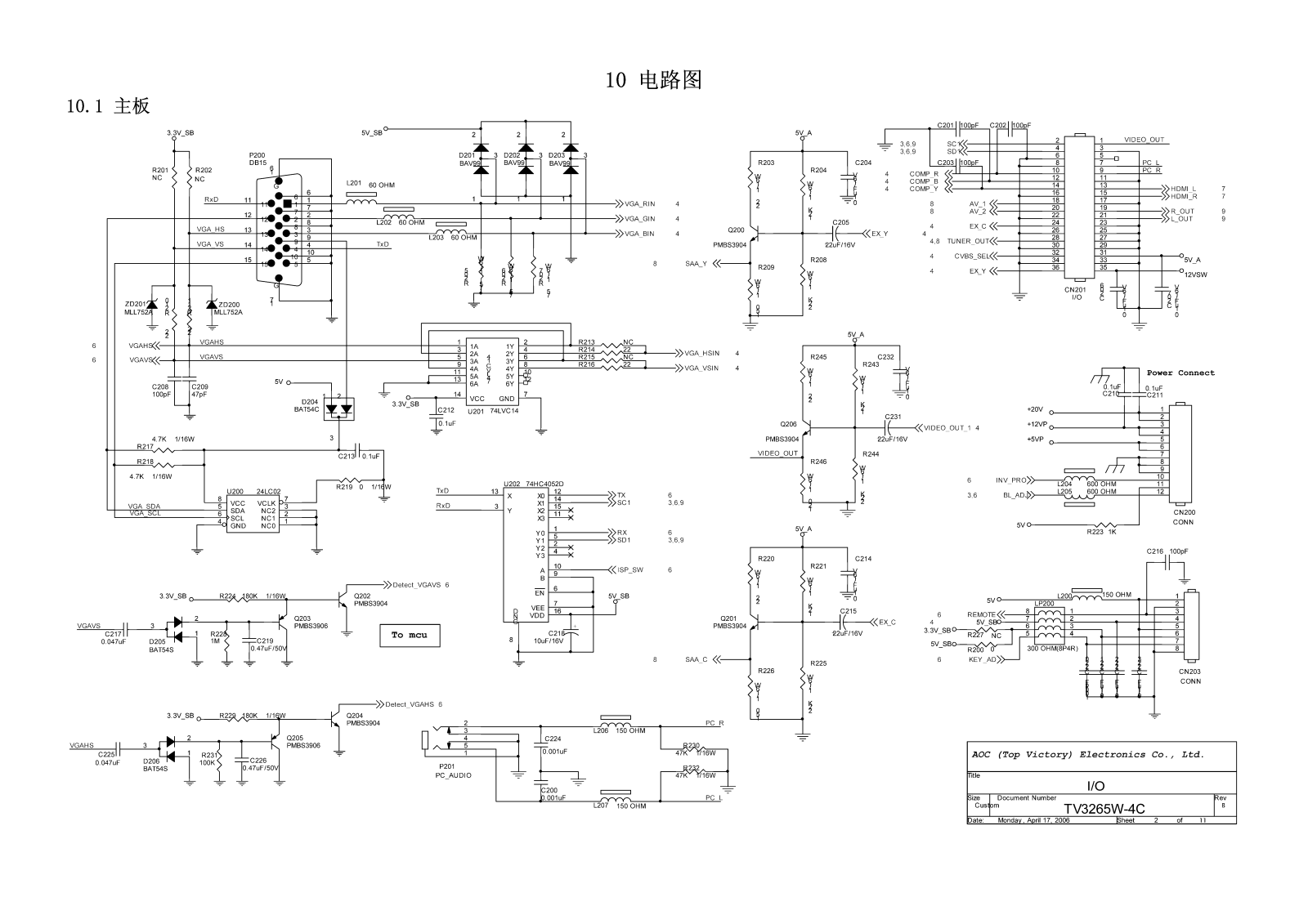 TCL LCD37K72 Schematic