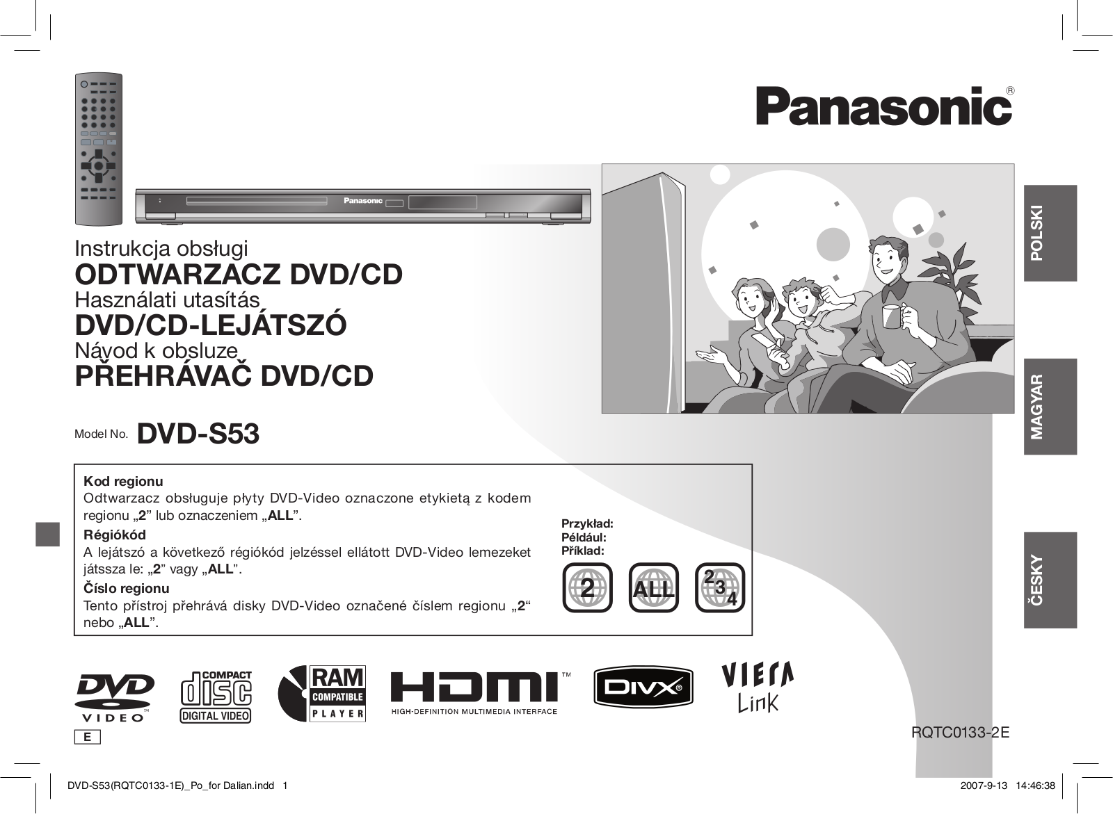 Panasonic DVD-S53 User Manual