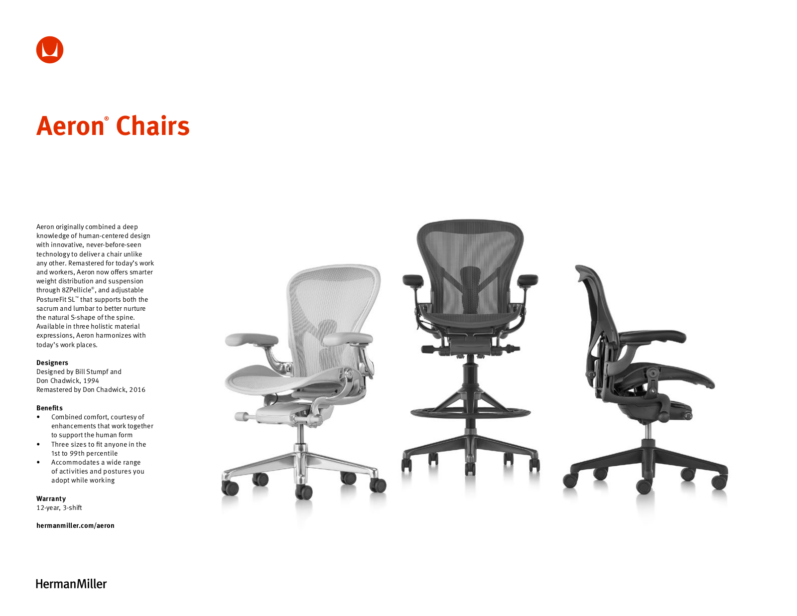 Herman Miller Aeron User Manual