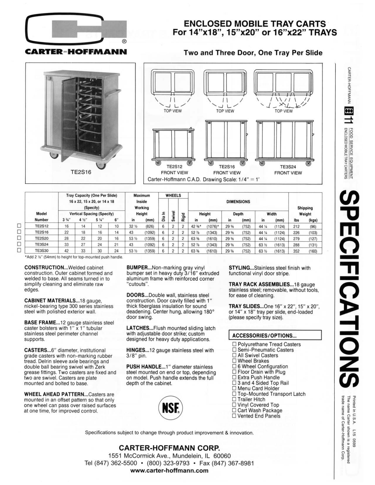 Carter-Hoffmann TE2S16 General Manual - ManualMachine.com