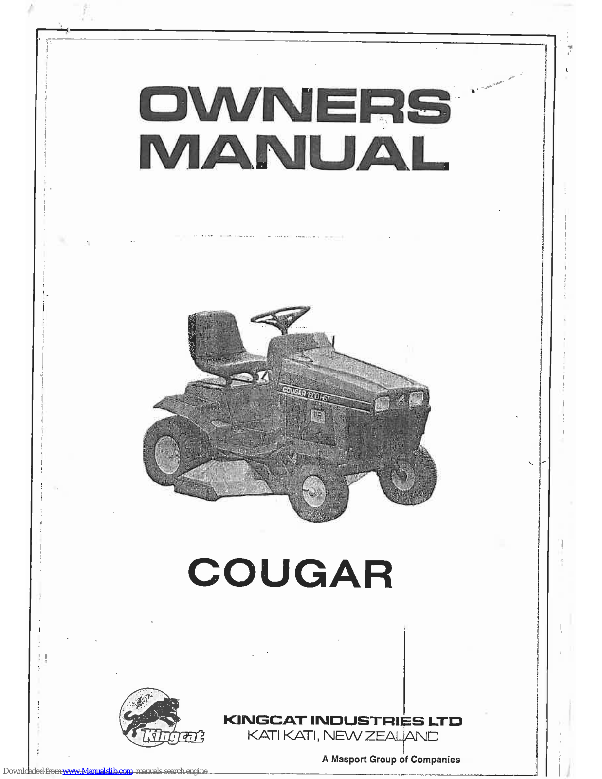 Kingcat Cougar Owner's Manual