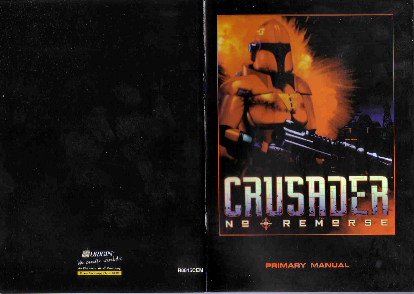 Games PC CRUSADER-NO REMORSE User Manual