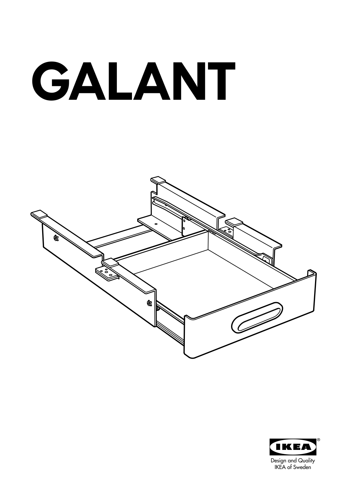 IKEA GALANT DRAWER User Manual