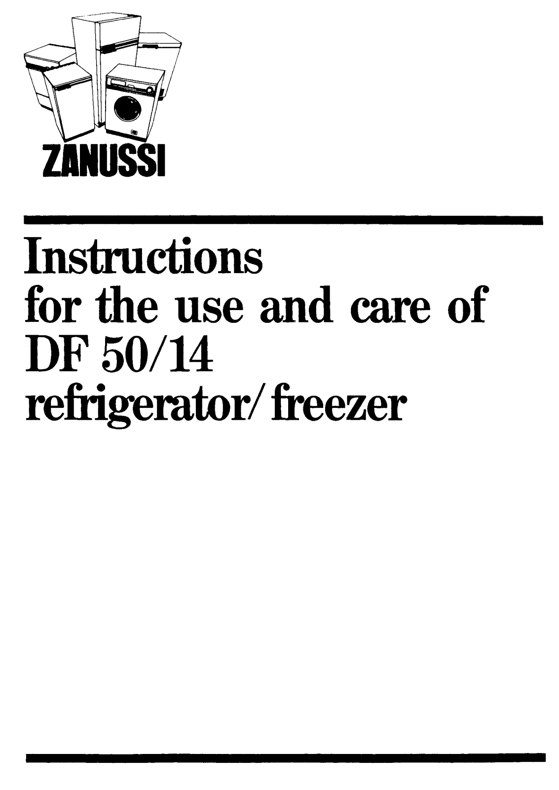 Zanussi DF 50-14 User Manual