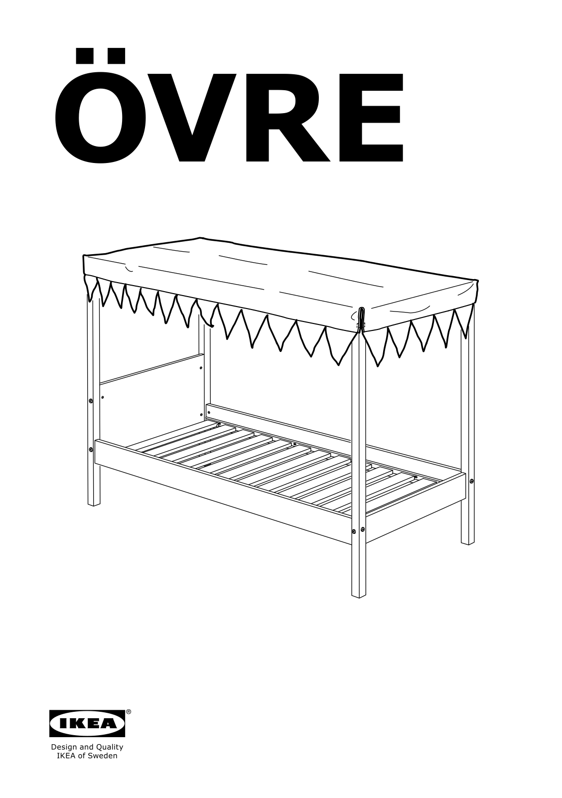 IKEA ÖVRE bed canopy User Manual