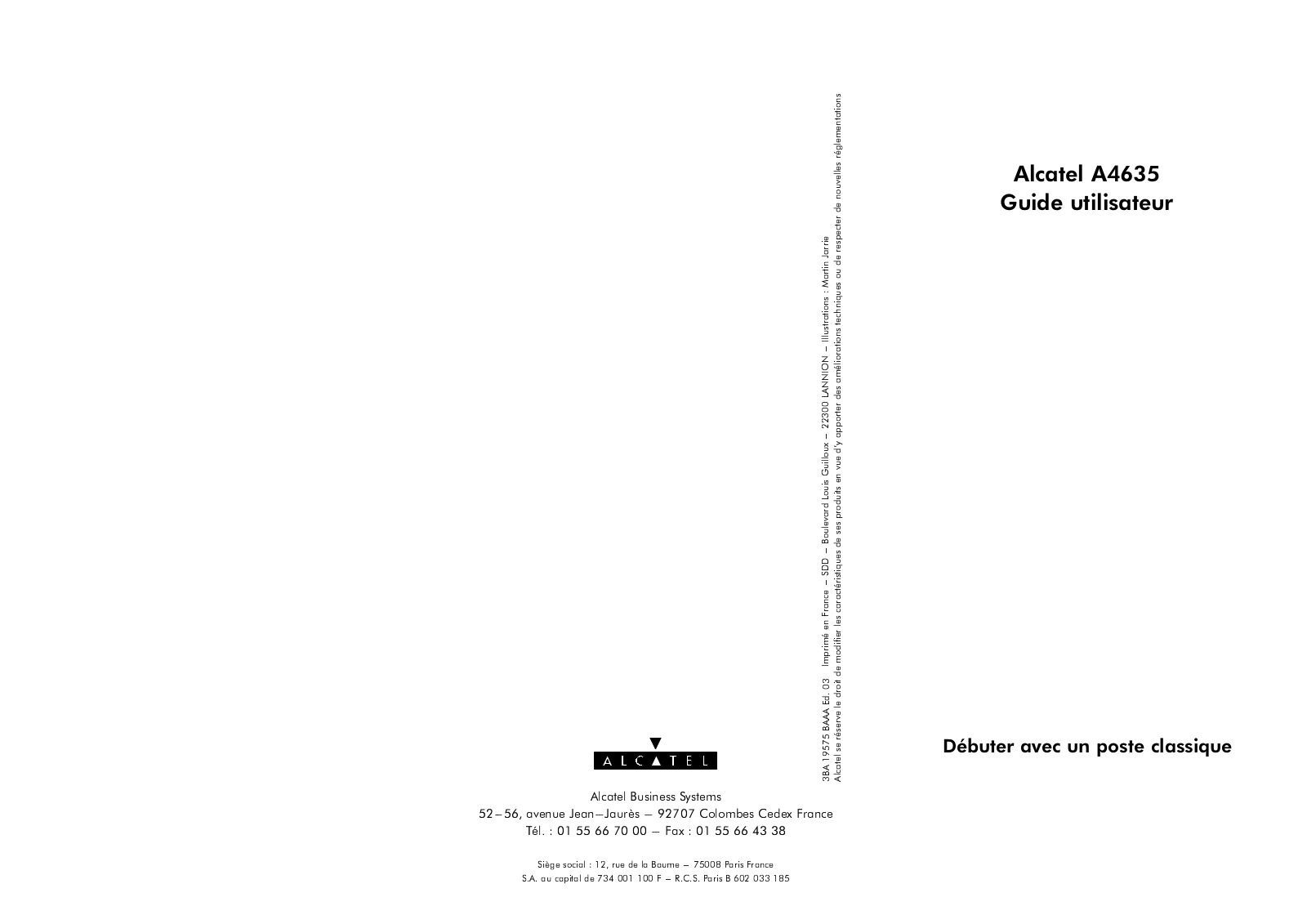 ALCATEL 4635 User Manual