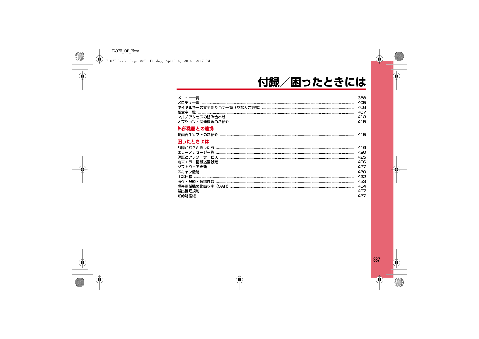 Fujitsu F07F Users Manual