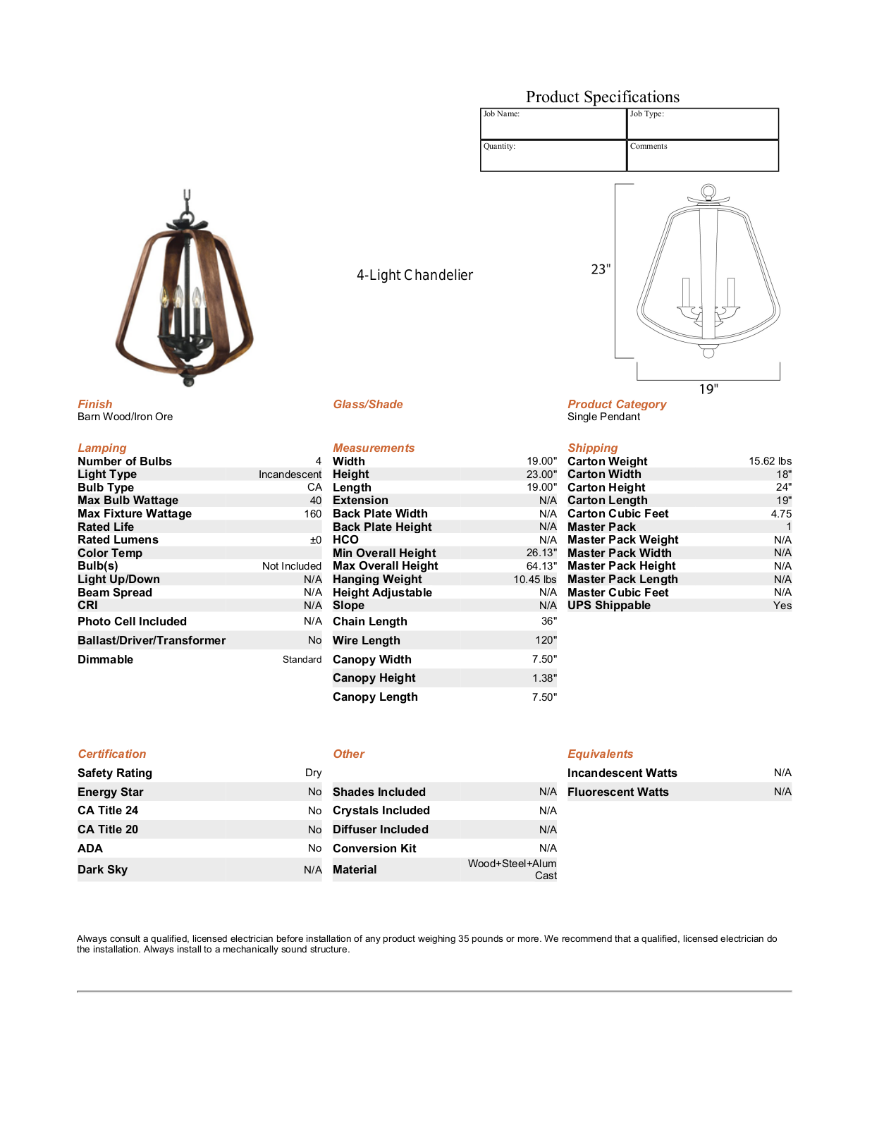 Loon Peak LOPK1021 Specifications - ManualMachine.com