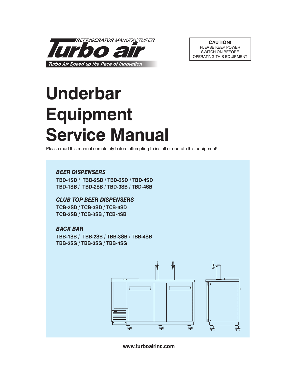 Turbo Air TBB-1SB Service Manual