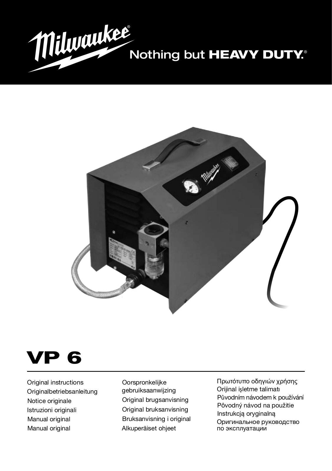 Milwaukee VP 6 User Manual