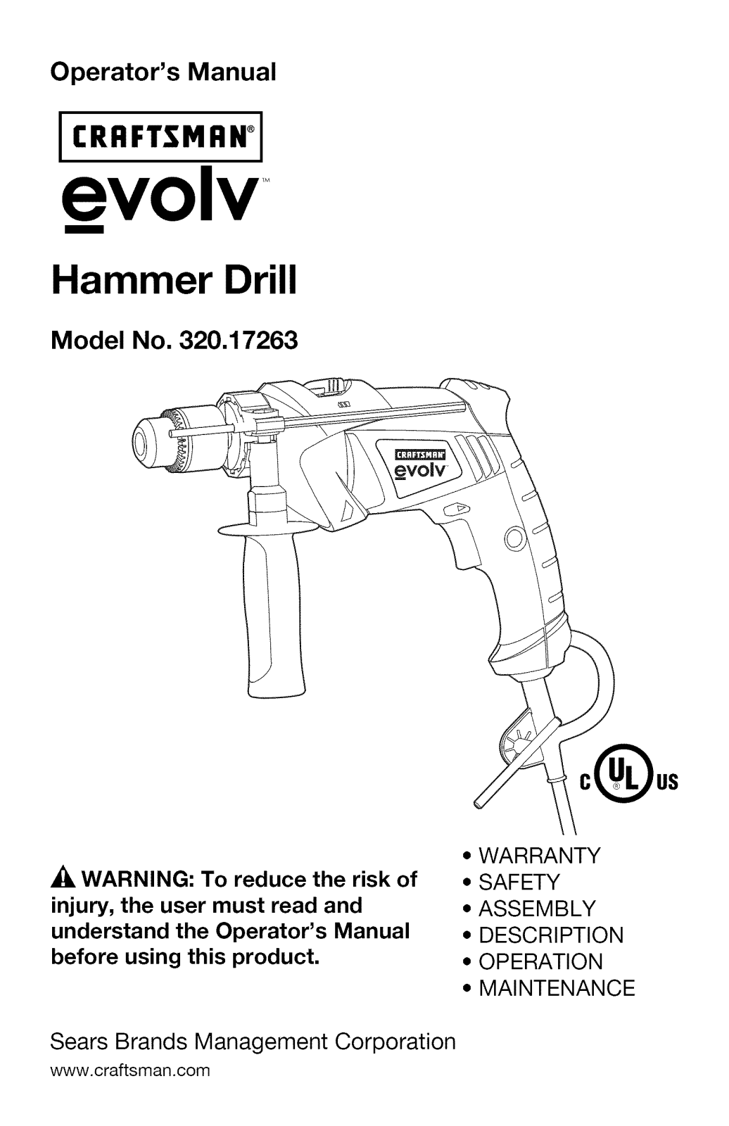 Craftsman 32017263 Owner’s Manual