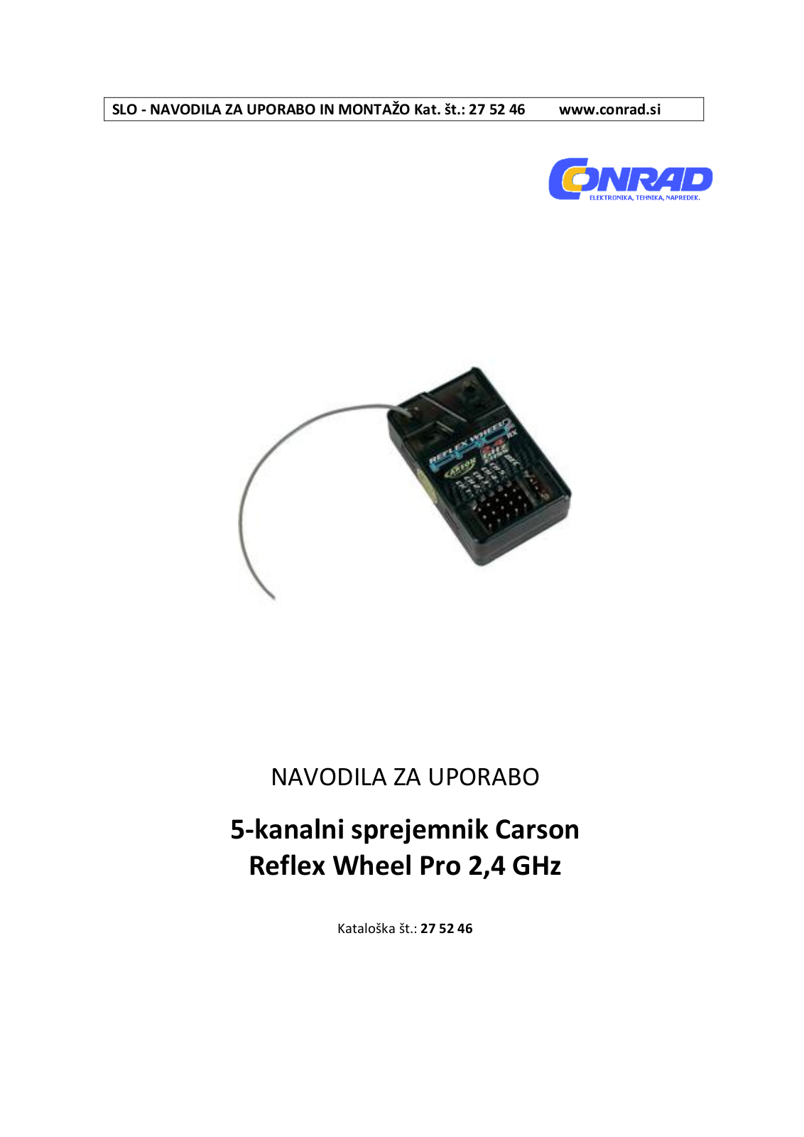 Carson Modellsport Reflex Wheel Pro Instruction Manual