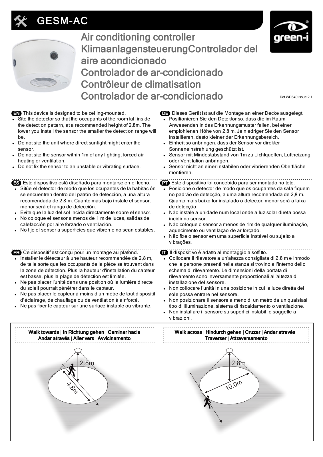 CP Electronics GESM-AC Installation Instructions