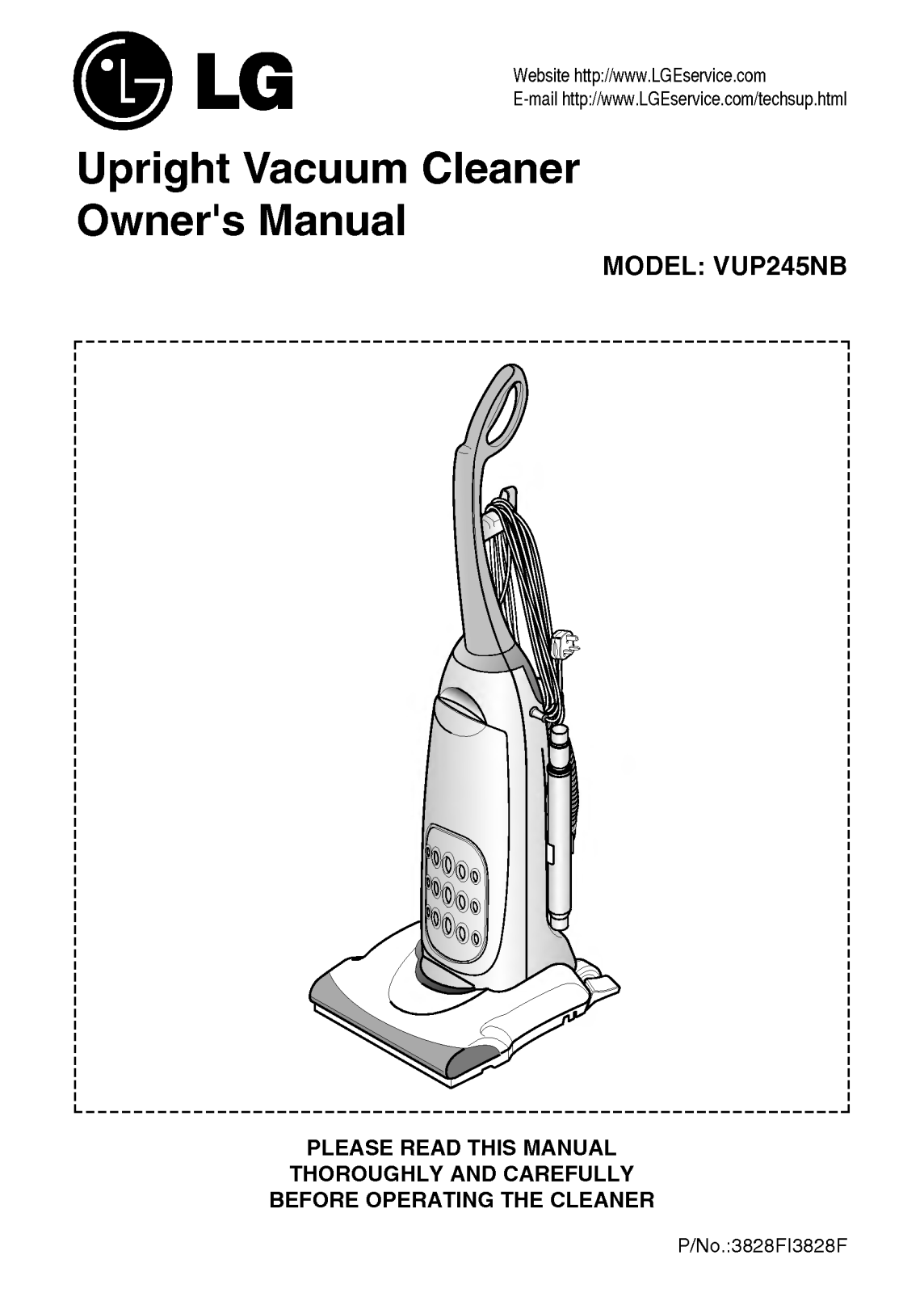 LG VUP245NB User Manual