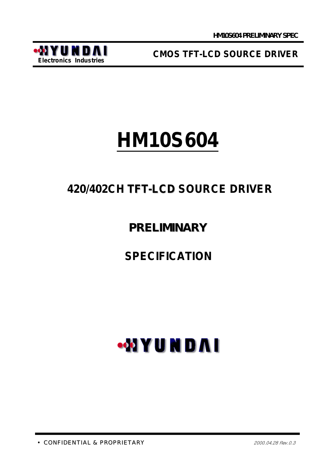 HEI HM10S604 Datasheet