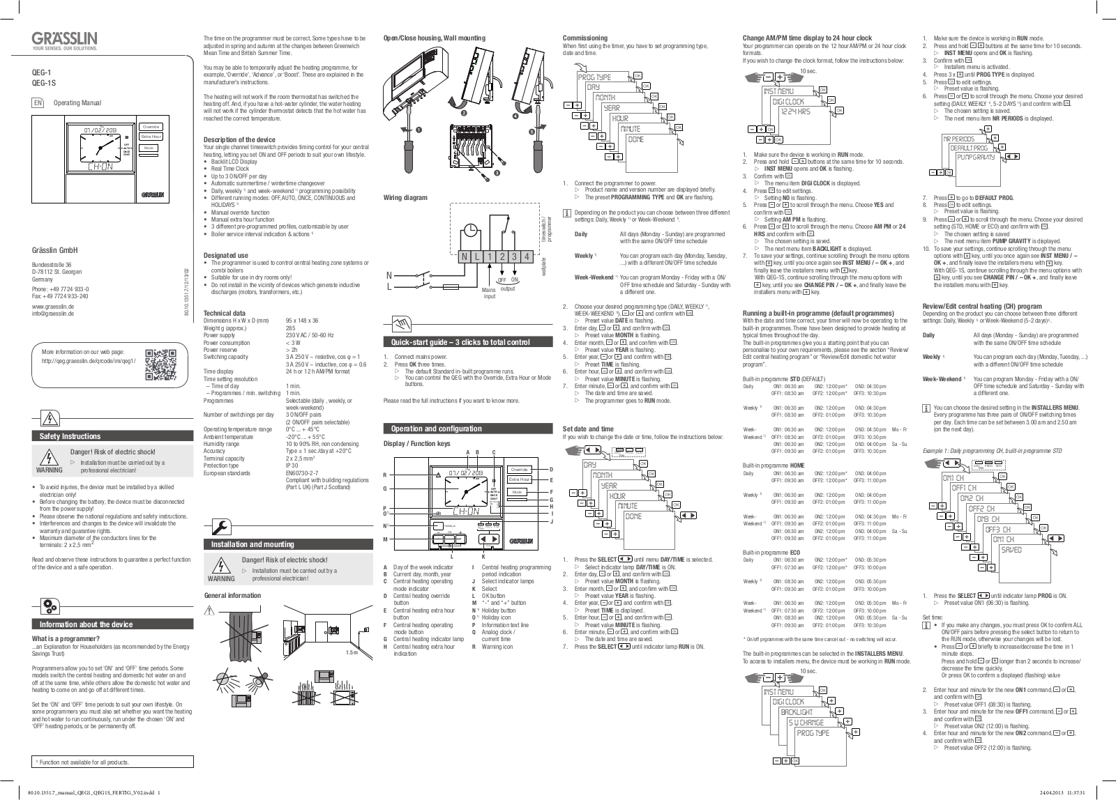 TFC Group QEG-1S User Manual