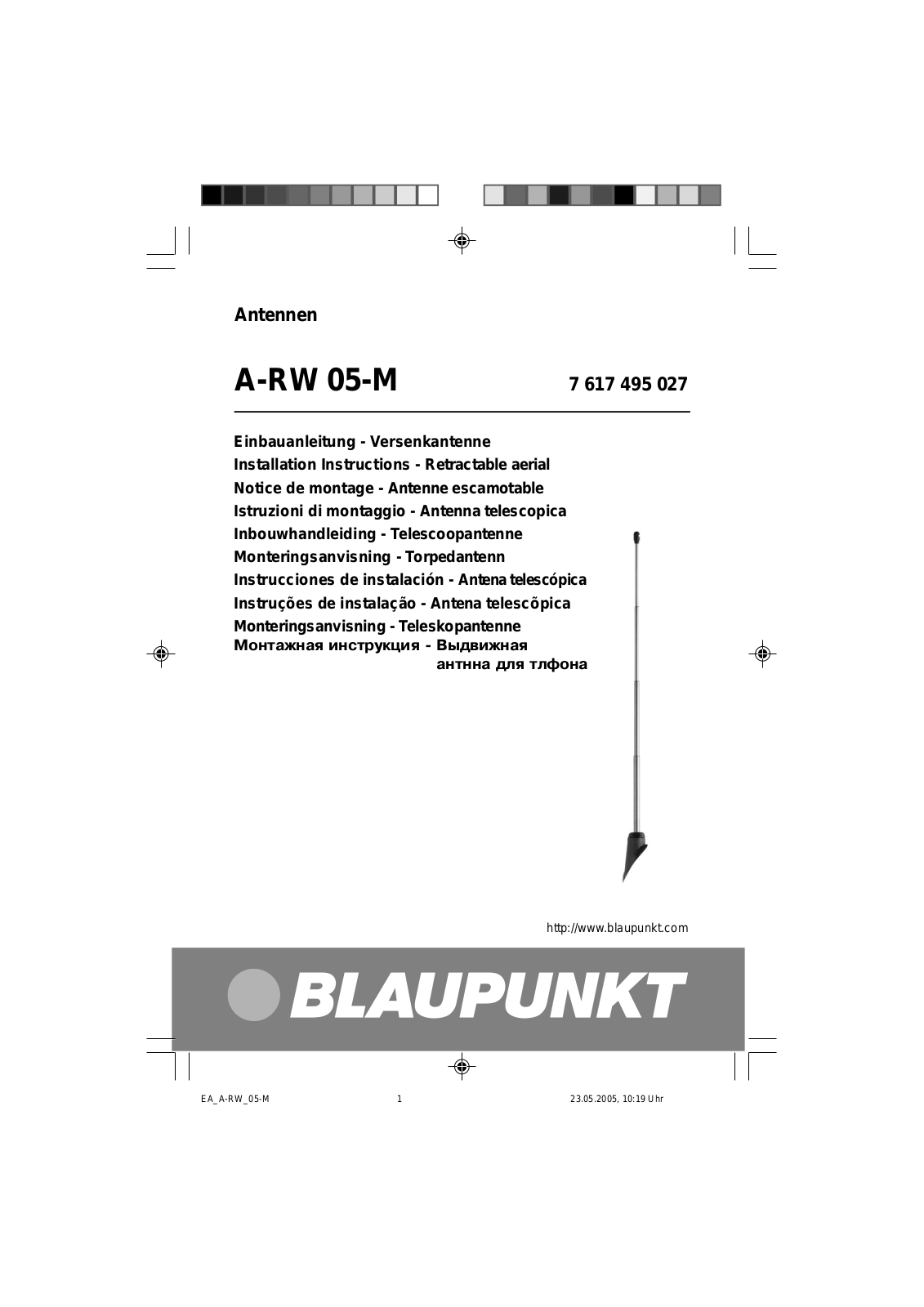 BLAUPUNKT A-RW 05-M User Manual