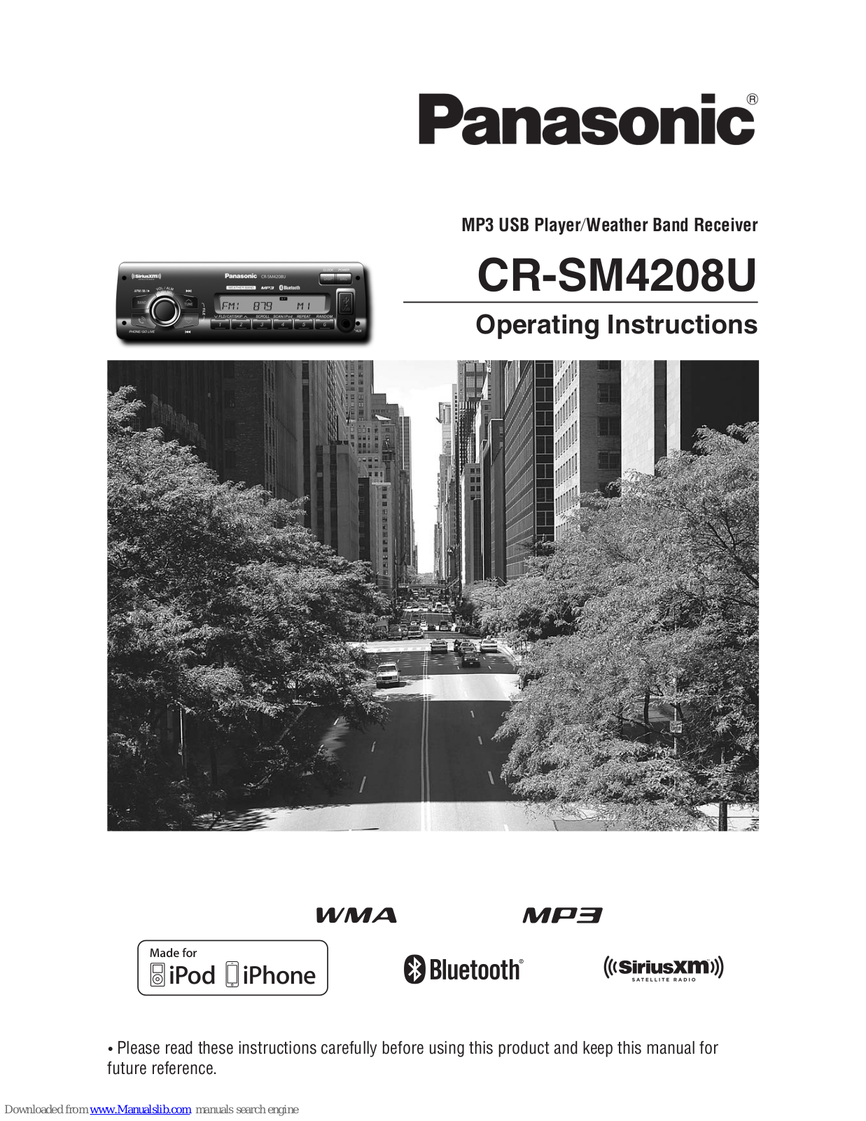 Panasonic CR-SM4208U Operating Instructions Manual