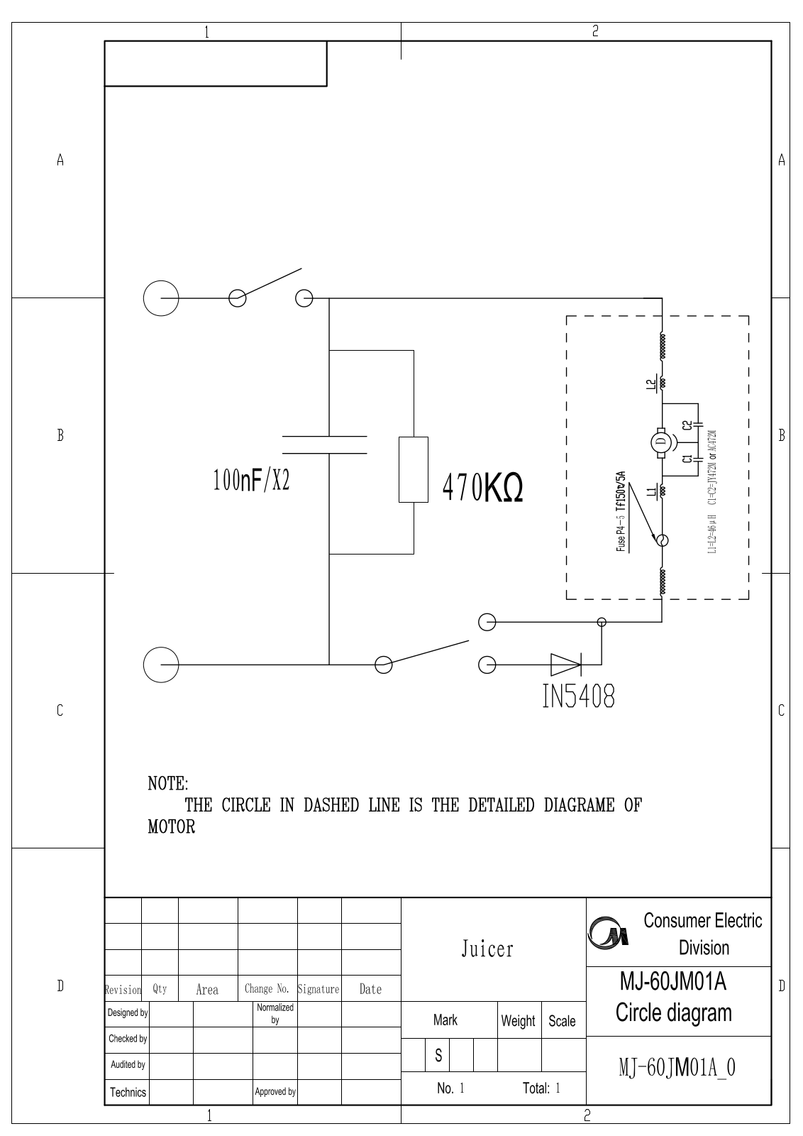 Vitek MJ-60JM01A Circuit diagrams