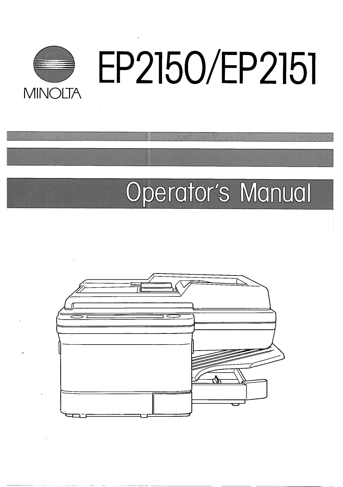 Konica Minolta EP2150, EP2151 Manual