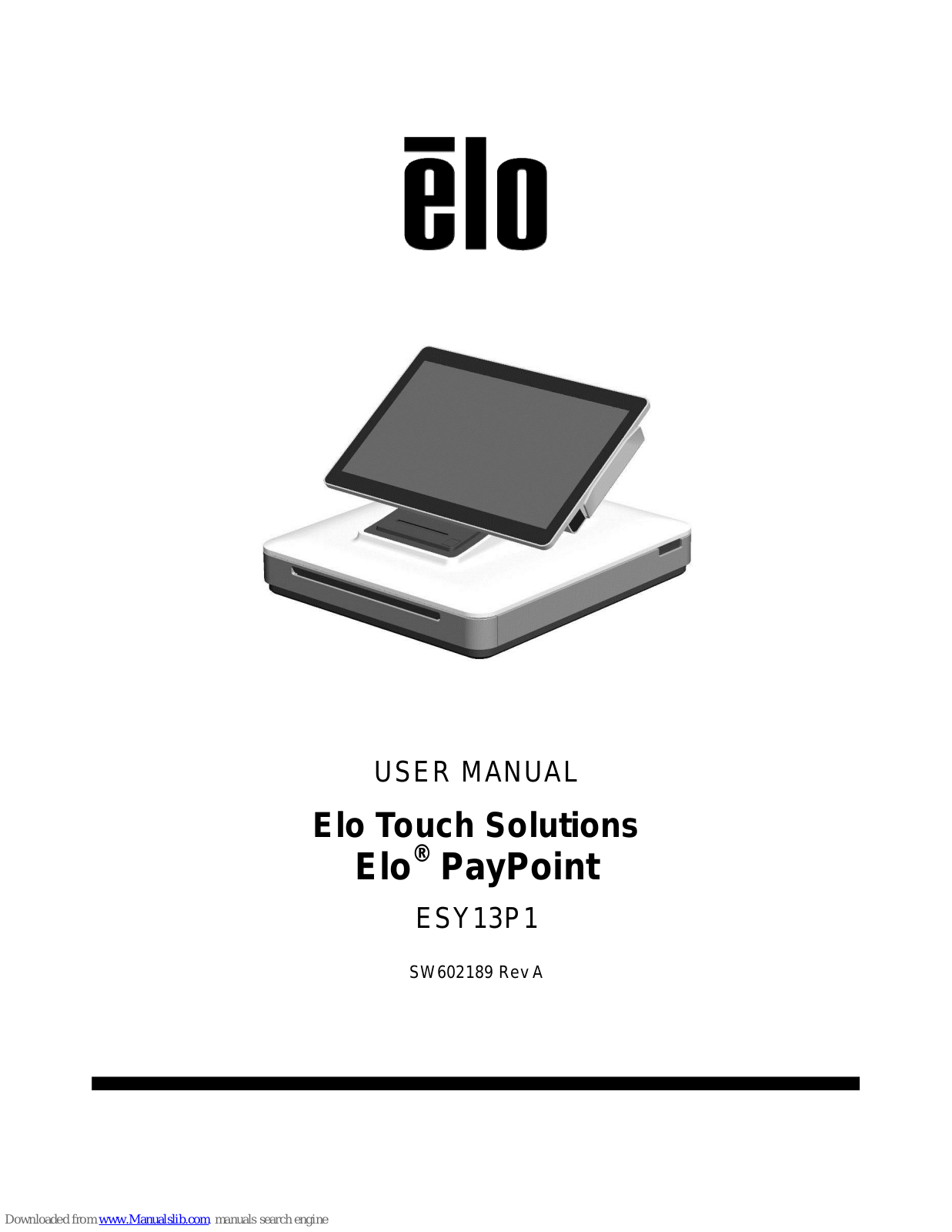 Elo Touch Solutions ESY13P1, PayPoint User Manual