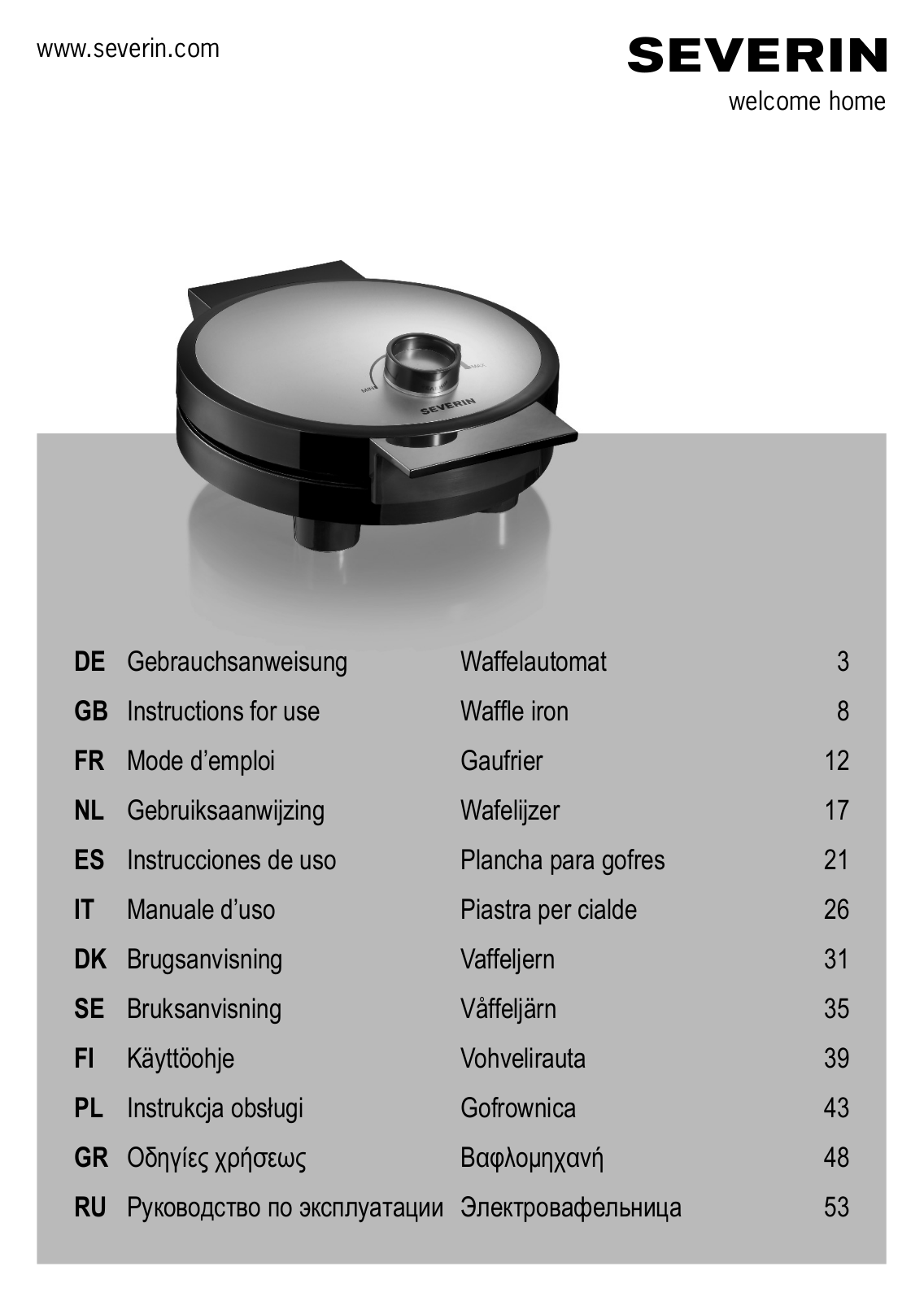 Severin WA 2104 User Manual