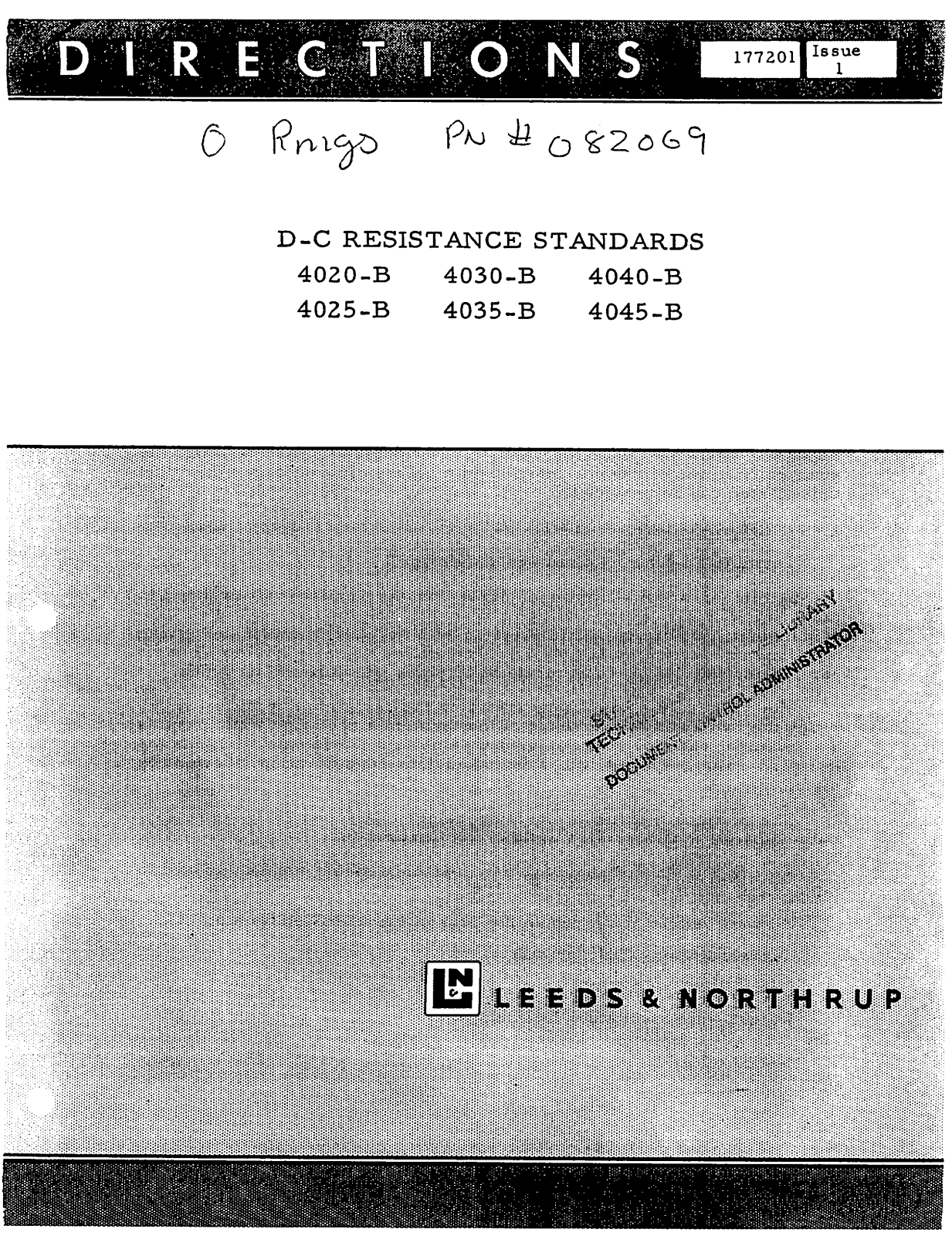Leeds and Northrup 4025B Data Sheet - ManualMachine.com
