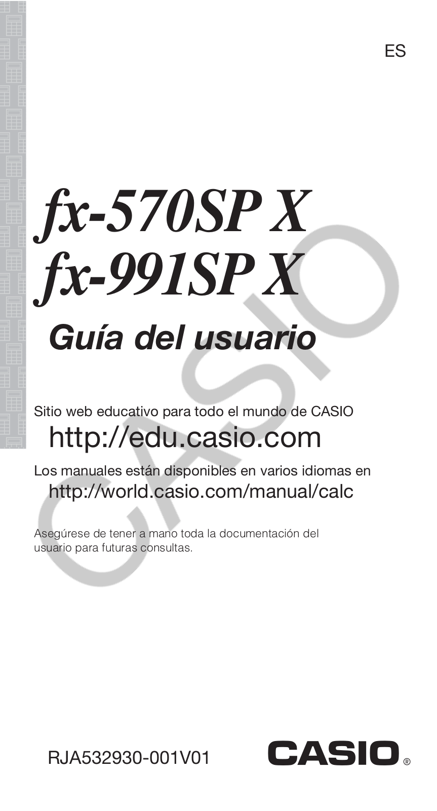 Casio FX-991SP User Manual