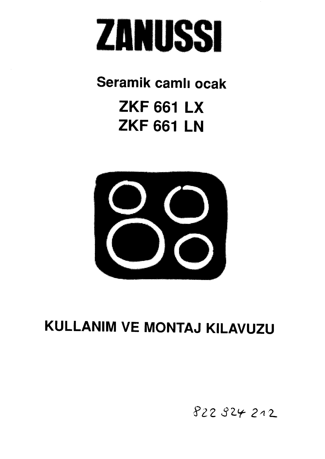 Zanussi ZKF661LN User Manual